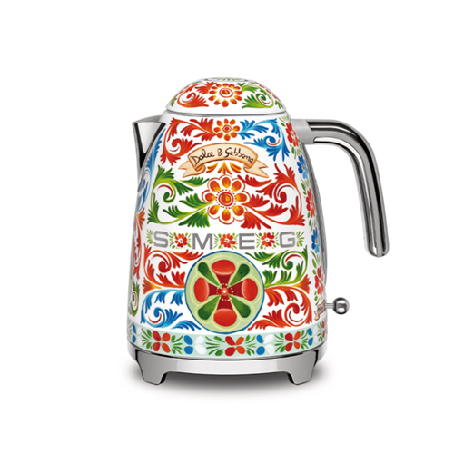 Ấm đun nước, Dung tích: 1,7 Lít, Smeg, Sicily is my love, Mã số 535.43.700