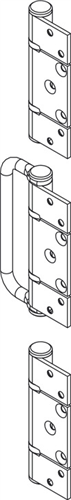 Bộ bản lề, BỘ BẢN LỀ LỆCH TÂM CÓ TAY NẮMMỘNG RỜI INOX MỜ, Mã số 943.34.133