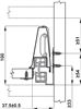 Ray hộp, Alto inner, Chiều cao thành hộp 84 mm, Mã số 552.03.085