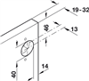 Bộ phụ kiện lắp đặt, cho cửa, lắp đặt không có vách ngăn giữa, Mã số 408.24.002