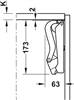 Tay nâng, Häfele Free space 1.11, có tay cầm, Mã số 372.27.700