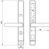 Khóa điện tử, DL6600- TCS, đã bao gồm pin, Mã số 912.20.145