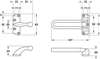 Chốt cửa an toàn, cho cửa bản lề, hợp kim kẽm, Startec, Mã số 911.59.152