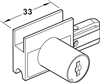 Bánh xe, Häfele Slido Design 25 IF G, Lọt lòng, trượt vào và siết chặt, Mã số 415.13.104