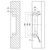 Bản lề âm, Bản lề lỗ mộng âm 3 chiều có thể điều chỉnh FRH120, Mã số 927.03.093