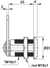 Khóa cam, Bộ khóa tủ DIY, Mã số 482.01.111