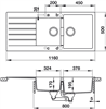 Chậu bếp, Häfele Granite Antonius HS-GDD11650, Mã số 570.35.370