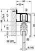 Bộ các thành phần, Slido D-Line11 120L, bộ phụ kiện không có ray trượt, Mã số 941.25.015