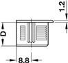 Chốt nối, S20, hệ thống Rafix 20, cho lỗ khoan Ø 5 mm, Mã số 263.20.847