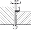 Bản lề lá, Cho cửa trong nhà phẳng lên tới 120 kg, Startec, Mã số 926.98.041