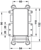 Hộp cho Vòi nóng lạnh nhà tắm/ vòi sen lắp âm, Vỏ bằng đồng, nhựa, Mã số 485.60.990