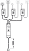 Bộ chia 3, Häfele Loox 12 V có chức năng tắt, Mã số 833.74.751