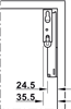 Tay nâng, Häfele Free space 1.11, có tay cầm, Mã số 372.27.354