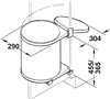 Thùng rác, 15 lít, Hailo Mono, model 3515-00, Mã số 502.12.729