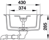 Chậu bếp, Häfele Granite Antonius HS-GDD11650, Mã số 570.35.470
